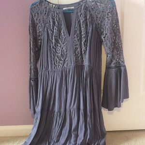 Blue lace dress
